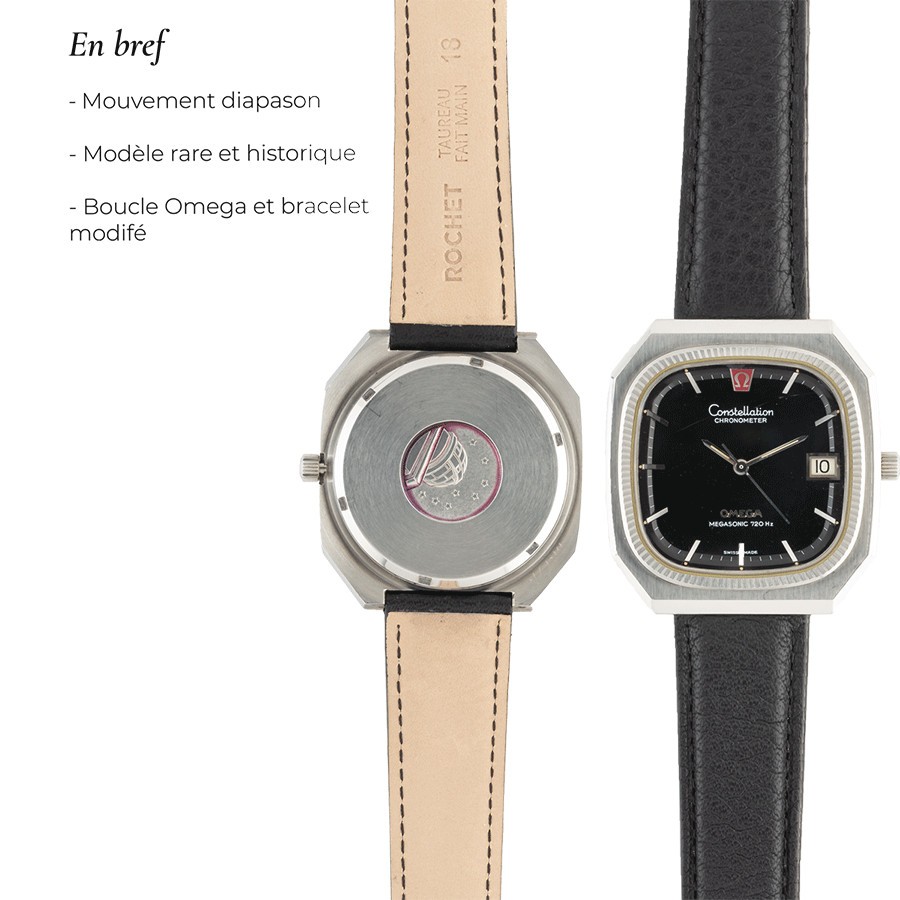 Omega Constellation Chronometer Megasonic 720 Hz Ref 198.0038 37mm 1973 