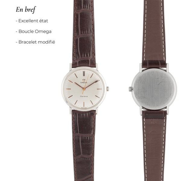 Montre Omega Genève mécanique 34 mm 1965's Ref. 132.019 