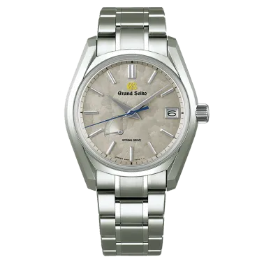 Montre Grand Seiko Heritage 24 seasons Hiver Spring Drive cadran blanc bracelet acier 40 mm SBGA415G