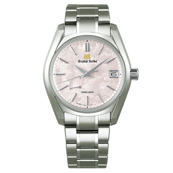 Montre Grand Seiko Heritage 24 seasons Printemps Spring Drive cadran rose bracelet acier 40 mm