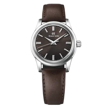 Montre Grand Seiko Elegance mécanique cadran marron bracelet cuir marron 37,3 mm SBGW269G