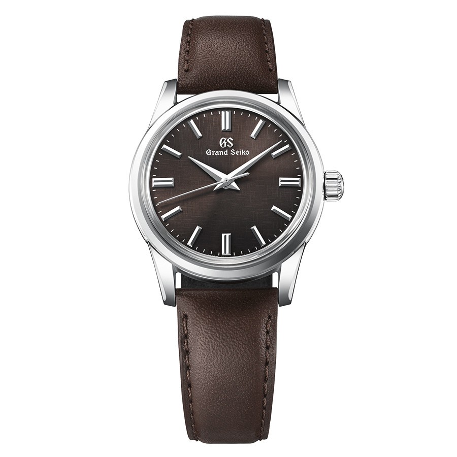 Montre Grand Seiko Elegance mécanique cadran marron bracelet cuir marron 37,3 mm