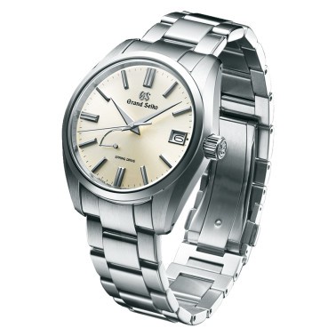 Montre Grand Seiko Heritage Spring Drive cadran champagne bracelet acier 40 mm