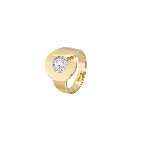 Bague Menottes dinh van R15 en or jaune et diamants - 267711