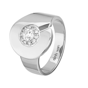 Bague Menottes dinh van R15 en or blanc et diamants - 267712