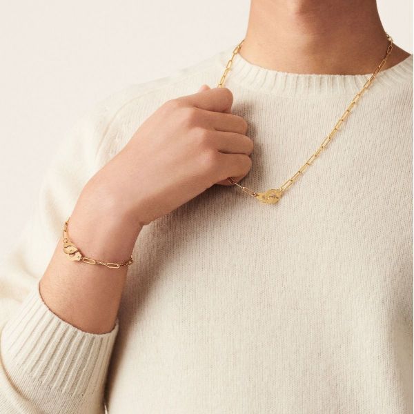 Collier Menottes dinh van R12 en or jaune - 652201