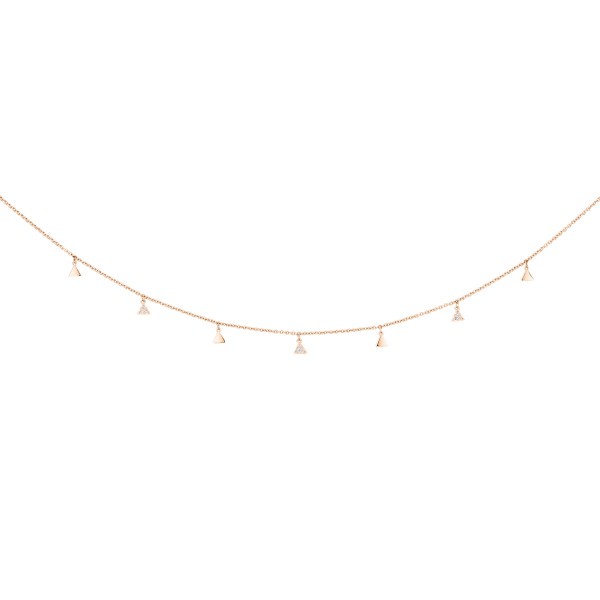 Lepage La Splendide necklace in pink gold and diamonds