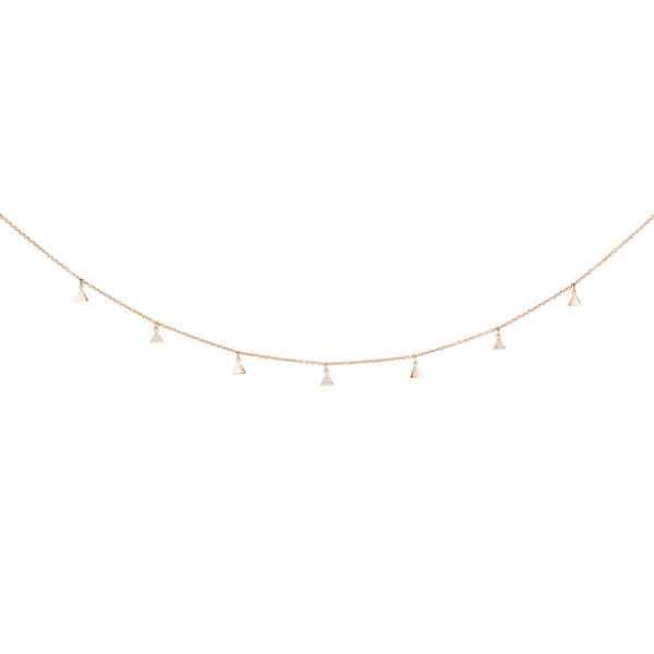 Lepage La Splendide necklace in pink gold and diamonds