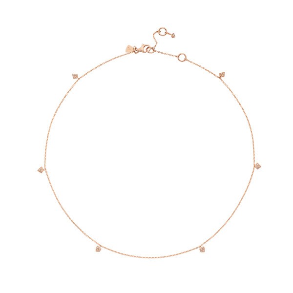 Lepage La Séduisante necklace in pink gold and diamonds