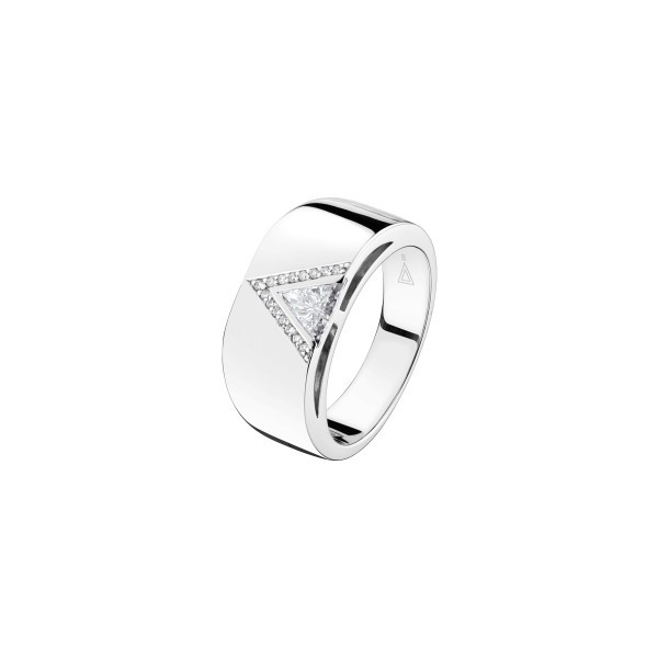 Lepage L'Eclatante ring in white gold and diamonds