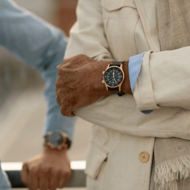 Longines Heritage Legend Diver Bronze automatic watch green dial brown leather strap 42 mm L3.774.1.50.2