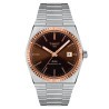 Montre Tissot T-Gold PRX Powermatic 80 or et acier automatique cadran marron bracelet acier 40 mm T931.407.41.291.00