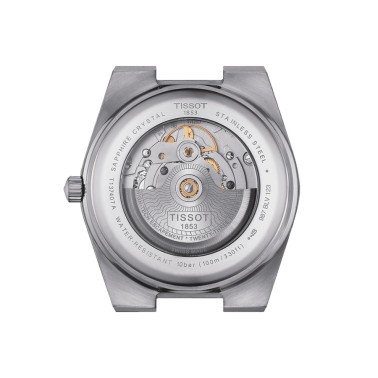 Montre Tissot T-Gold PRX Powermatic 80 or et acier automatique cadran marron bracelet acier 40 mm T931.407.41.291.00