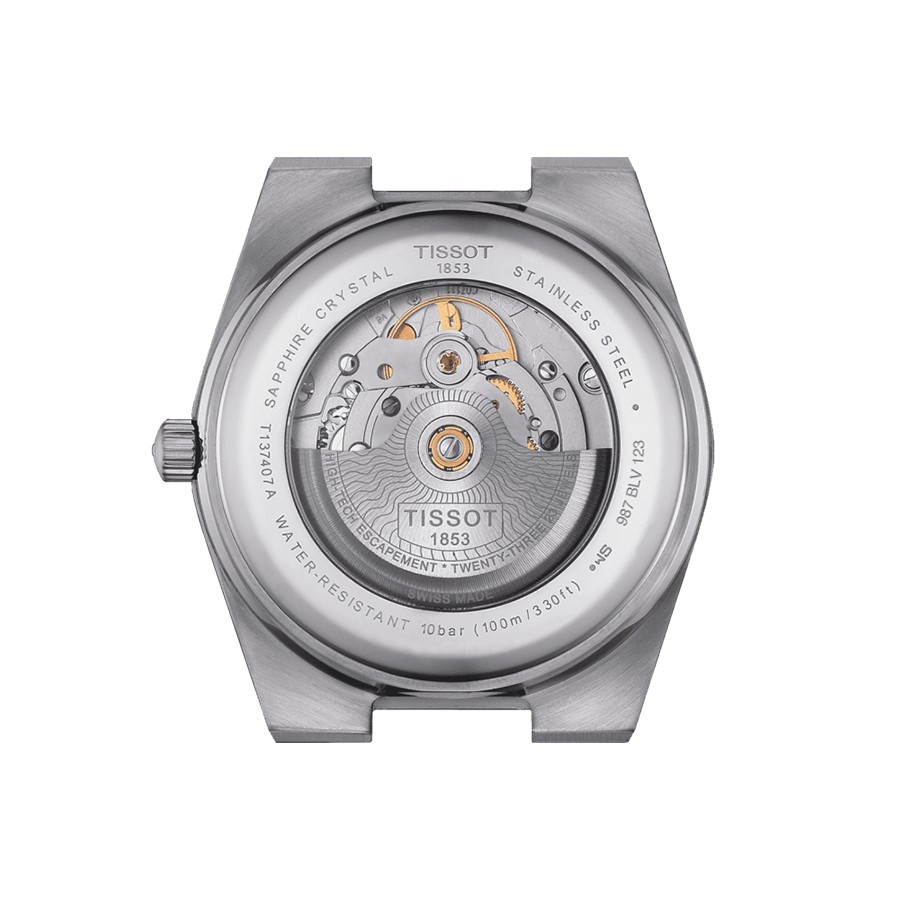 Montre Tissot T-Gold PRX Powermatic 80 or et acier automatique cadran marron bracelet acier 40 mm T931.407.41.291.00