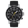 Montre Tissot Supersport Chrono quartz cadran noir bracelet tissu noir 45,5 mm T125.617.17.051.02