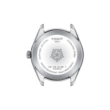 Montre Tissot T-Classic PR 100 Lady Sport Chic quartz cadran bleu bracelet acier 36 mm