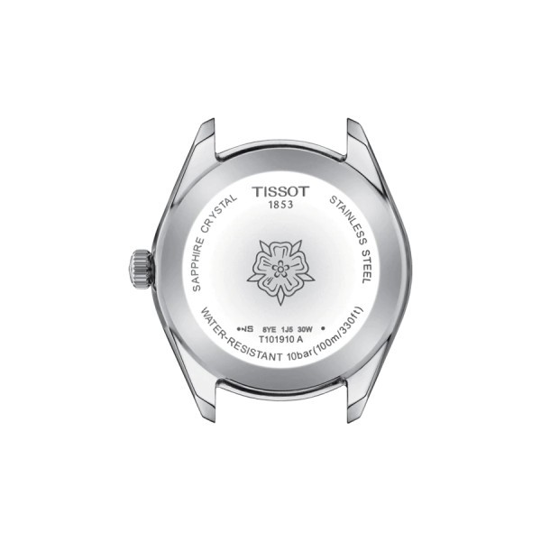 Montre Tissot T-Classic PR 100 Lady Sport Chic quartz cadran bleu bracelet acier 36 mm