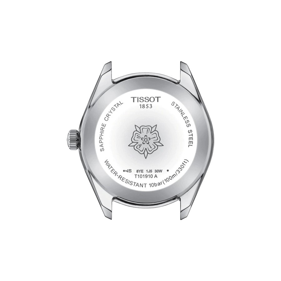 Montre Tissot T-Classic PR 100 Lady Sport Chic quartz cadran bleu bracelet acier 36 mm