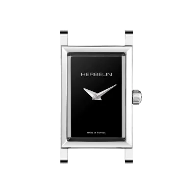 Boîtier Michel Herbelin Antarès quartz cadran noir 27 x 19 mm