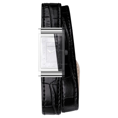 Boîtier Michel Herbelin Antarès quartz cadran noir 27 x 19 mm