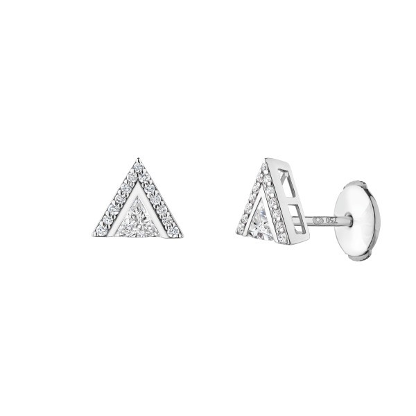 Lepage La Précieuse earrings in white gold and diamonds