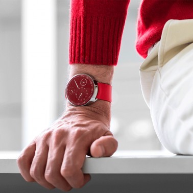 Ressence Type 1 Slim RED automatic titanium red dial red caoutchouc strap 42 mm