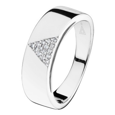 Lepage La Généreuse wedding ring in white gold and diamonds