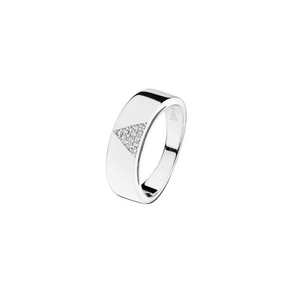 Lepage La Généreuse wedding ring in white gold and diamonds