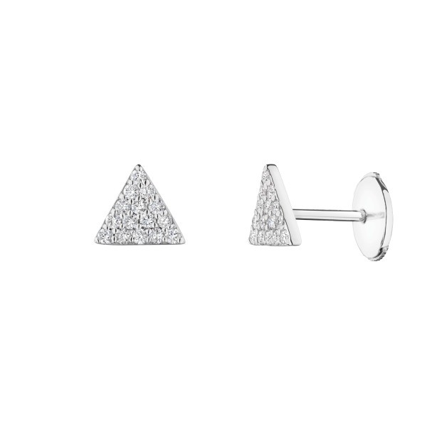 Lepage La Généreuse earrings in white gold and diamonds
