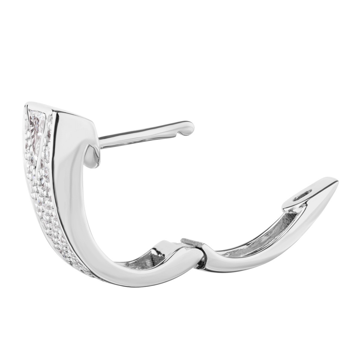 Boucles d'oreilles Lepage La Flamboyante en or blanc et diamants LEO19222D4X4CG