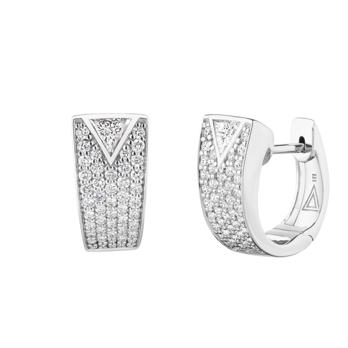 Boucles d'oreilles Lepage La Flamboyante en or blanc et diamants LEO19222D4X4CG