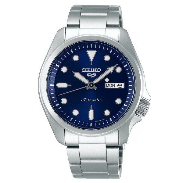 Montre Seiko 5 Sports automatique cadran bleu bracelet acier 40 mm