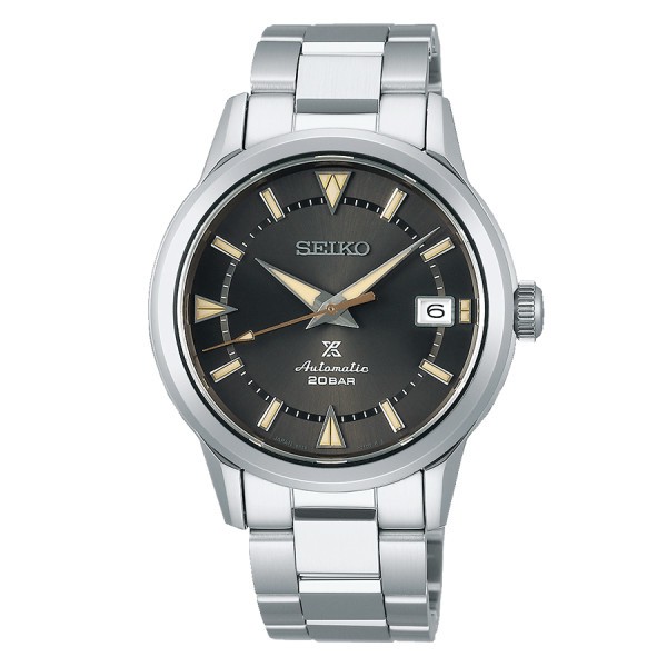 Montre Seiko Prospex Alpinist automatique cadran noir bracelet acier 39 mm SPB243J1