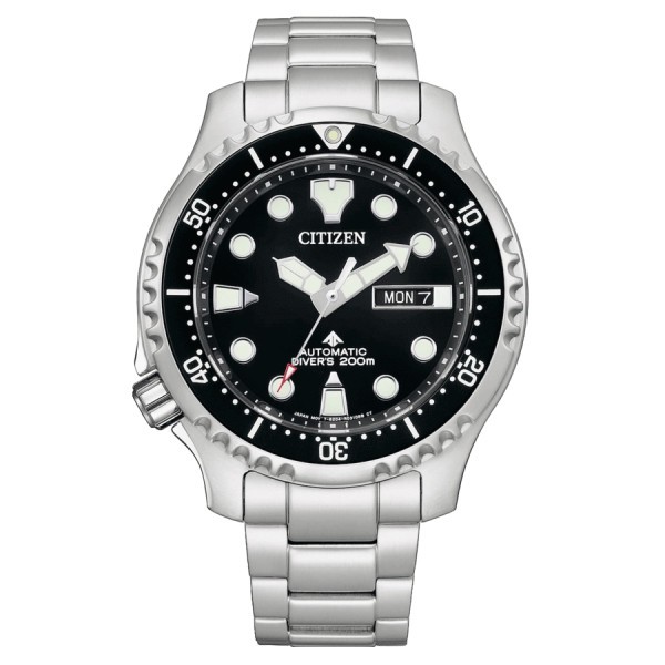 Montre Citizen Promaster Marine automatique cadran noir bracelet acier 44 mm