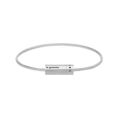 Bracelet Le Gramme Câble Octogone 7g en argent 925 brossé