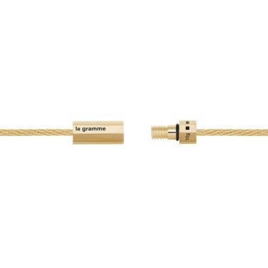 Bracelet Le Gramme Câble Octogone 10g en or jaune 750 brossé