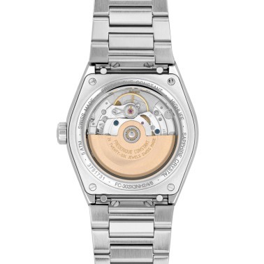 Frédérique Constant Highlife automatic watch COSC khaki green dial steel bracelet 39 mm