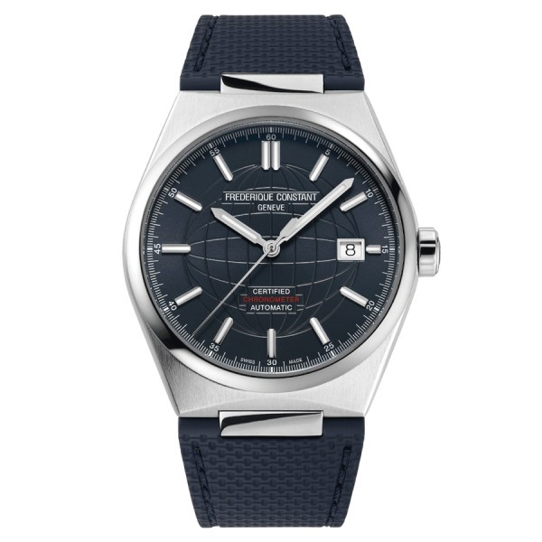 Montre Frédérique Constant Highlife automatique COSC cadran bleu bracelet acier 39 mm
