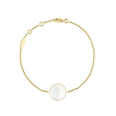 Bracelet Dior Rose des Vents en or jaune nacre et diamant JRDV95001