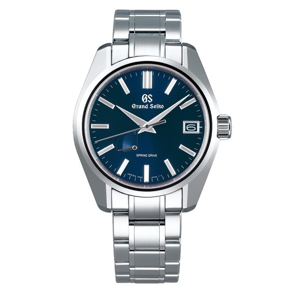 Montre Grand Seiko Heritage Spring Drive cadran bleu bracelet acier 40 mm