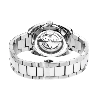 Montre Lip Général De Gaulle automatique cadran vert bracelet acier 39 mm