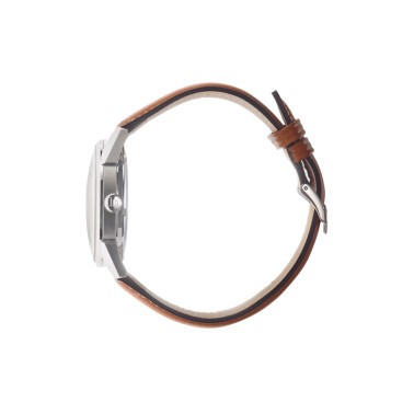 Lip Himalaya quartz watch anthracite dial brown leather strap 40 mm 671541