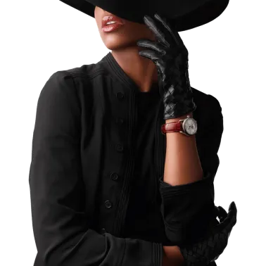 Montre Longines Master Collection automatique cadran nacre blanche bracelet cuir croco rouge 34 mm L2.409.4.87.2