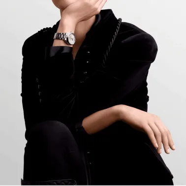 Longines Master Collection automatic watch white mother-of-pearl dial steel bracelet 34 mm