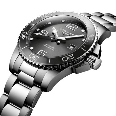 Montre Longines Hydroconquest automatique acier cadran gris 43 mm L3.782.4.76.6