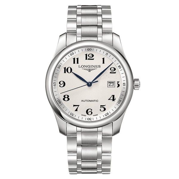 Longines Master Collection automatic watch  index Arabic numerals silver dial steel bracelet 40 mm L2.793.4.78.6