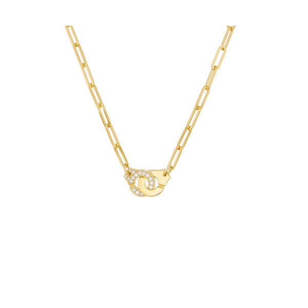 Collier Menottes dinh van R12 en or jaune et diamants 652211