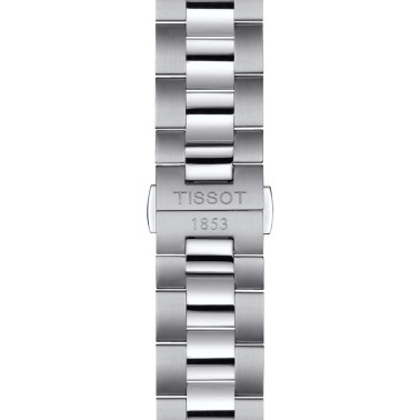 Tissot T-Classic Gentleman quartz watch blue dial steel bracelet 40 mm