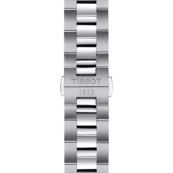 Tissot T-Classic Gentleman quartz watch blue dial steel bracelet 40 mm