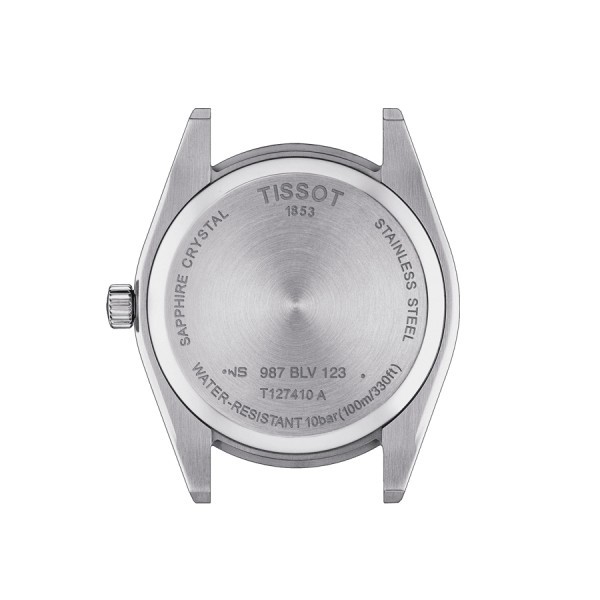 Tissot T-Classic Gentleman quartz watch blue dial steel bracelet 40 mm